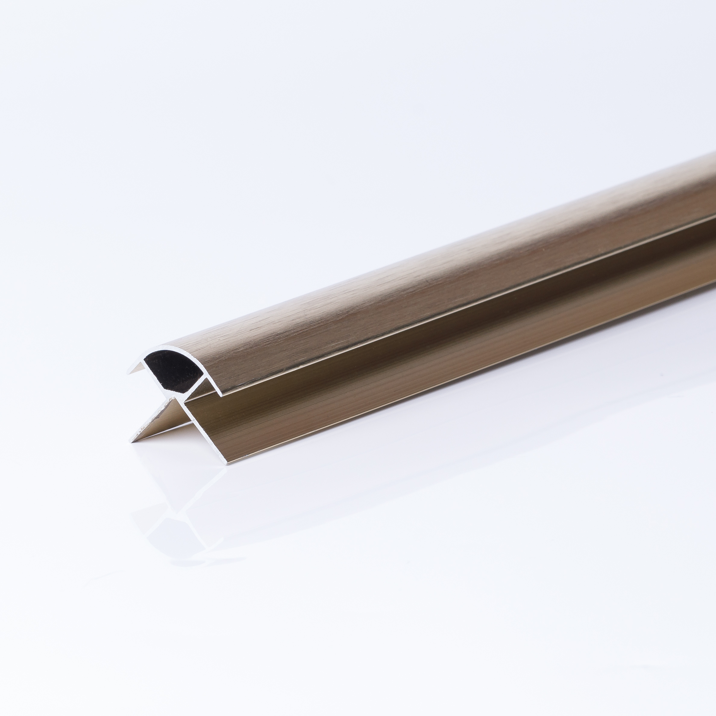 Brushed Brass Aluminium 10mm Trims